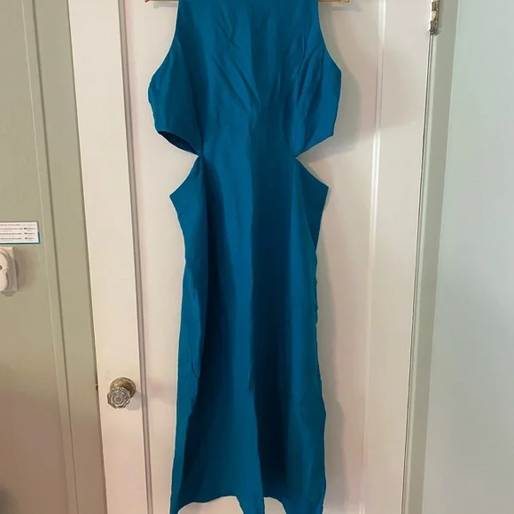 Boden Blue Sleeveless Cut Out Sheath Dress - Picture 1 of 6
